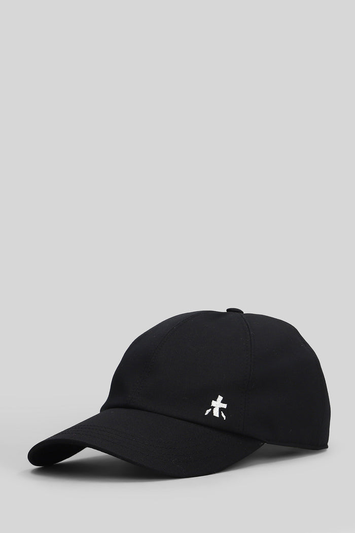 Ball Hats in black cotton Accessori