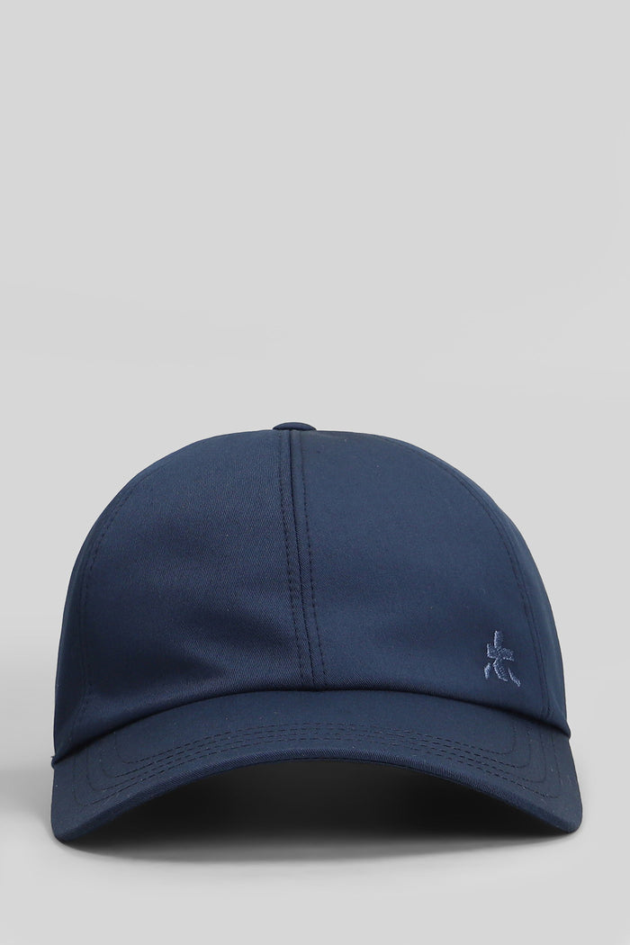 Ball Hats in blue cotton Accessori