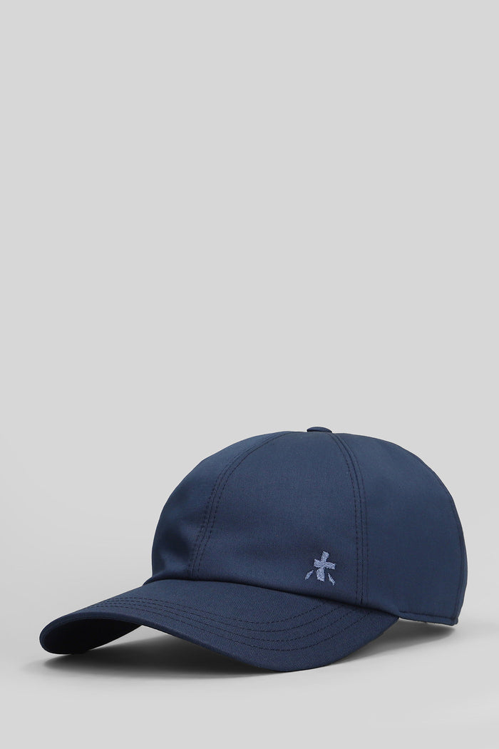 Ball Hats in blue cotton Accessori