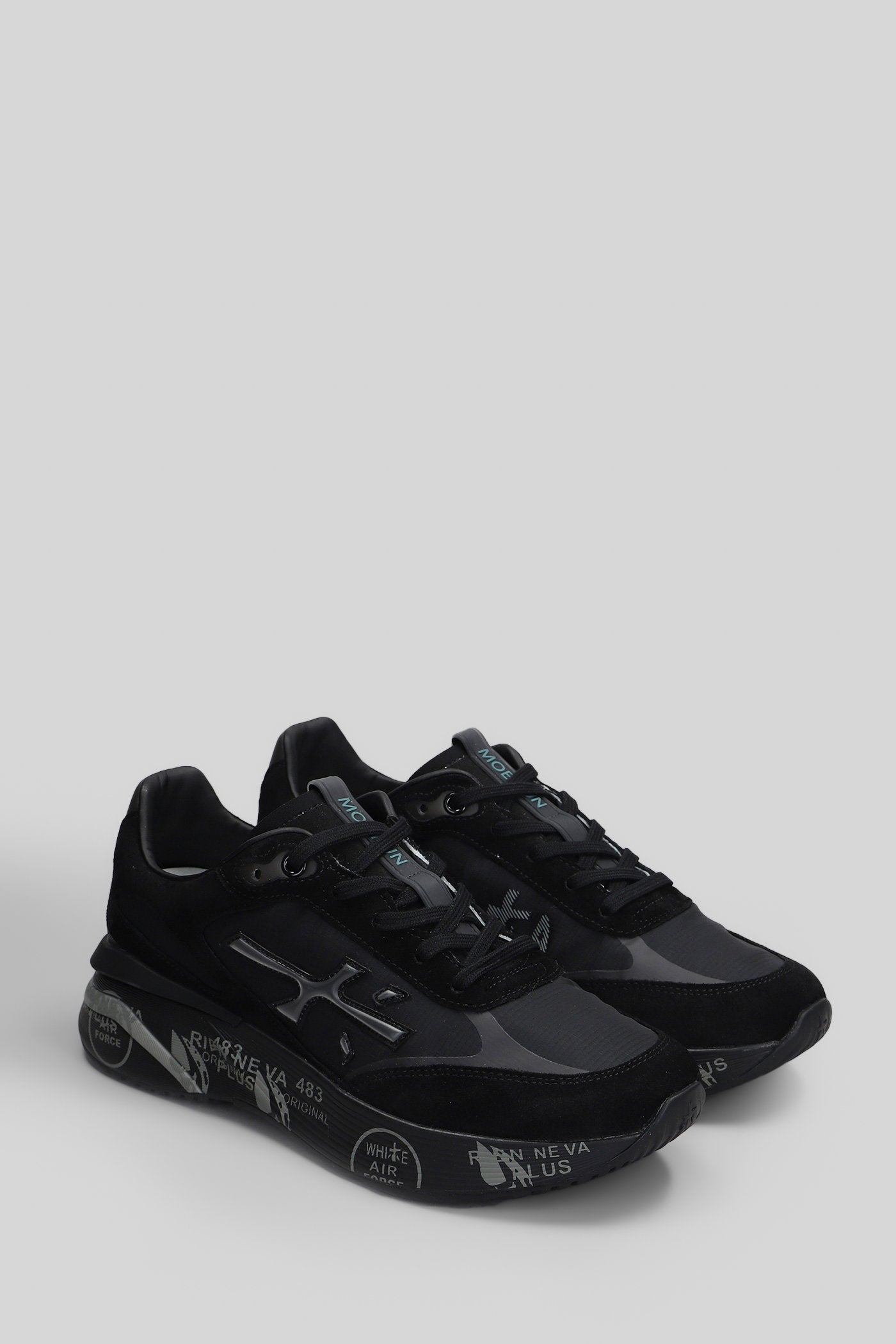 Moerun Sneakers in black Suede and fabric Scarpe