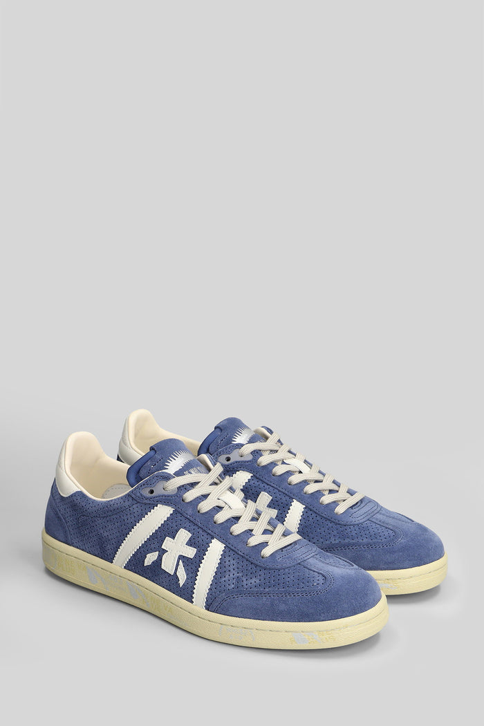 Bonnie Sneakers in cyan suede Scarpe