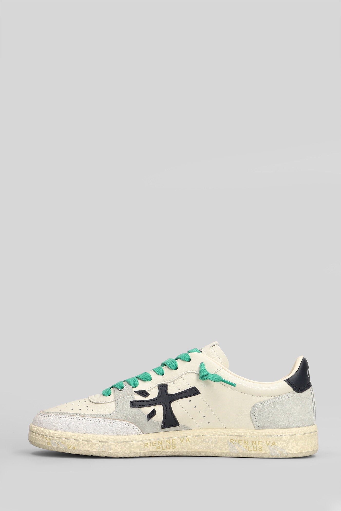 Bskt Clay Sneakers in white suede and leather Scarpe