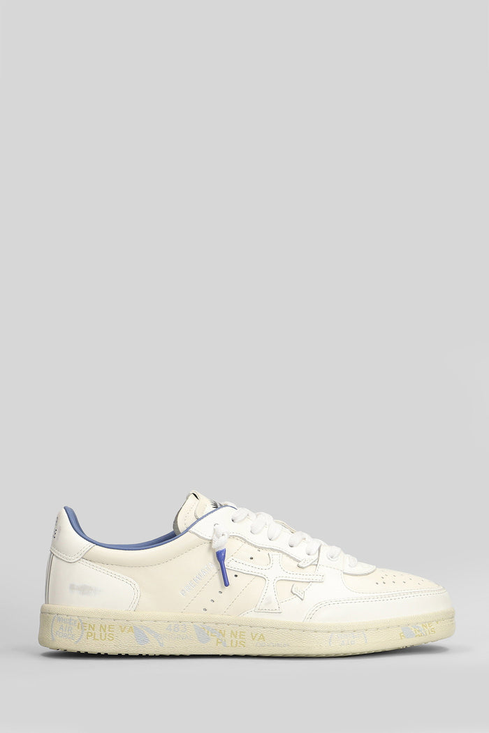 Bskt Clay Sneakers in white leather Scarpe