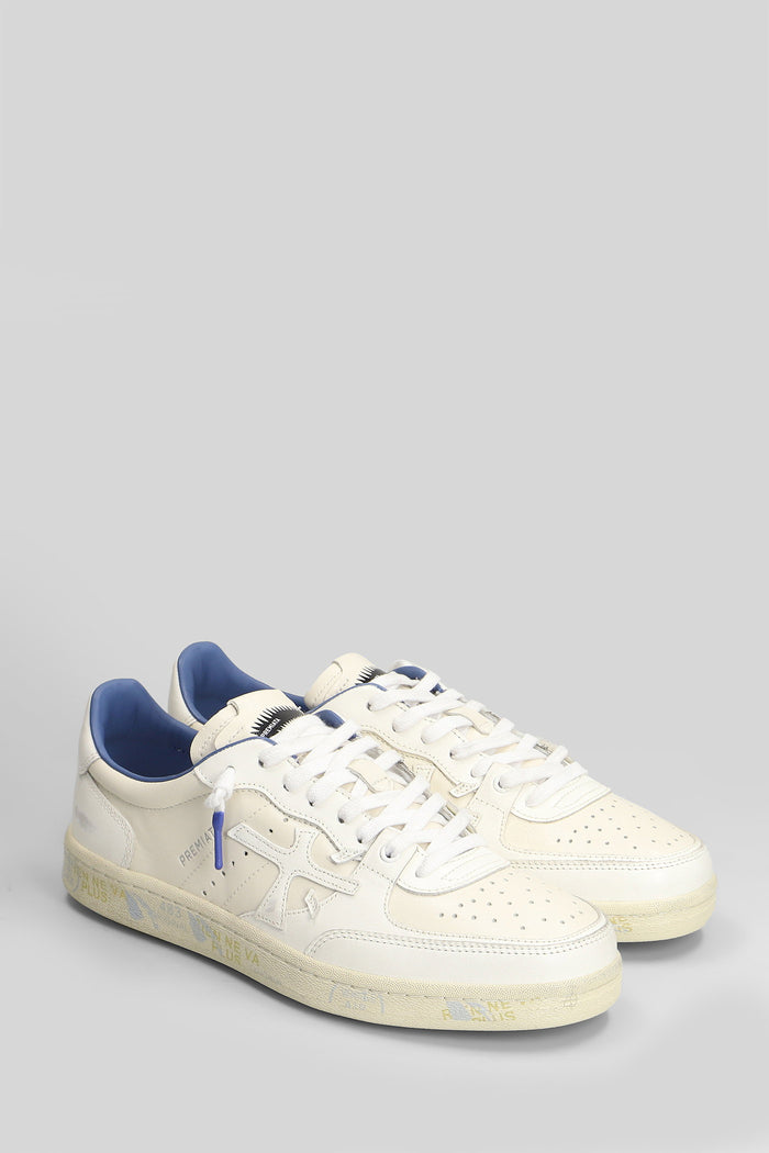 Bskt Clay Sneakers in white leather Scarpe