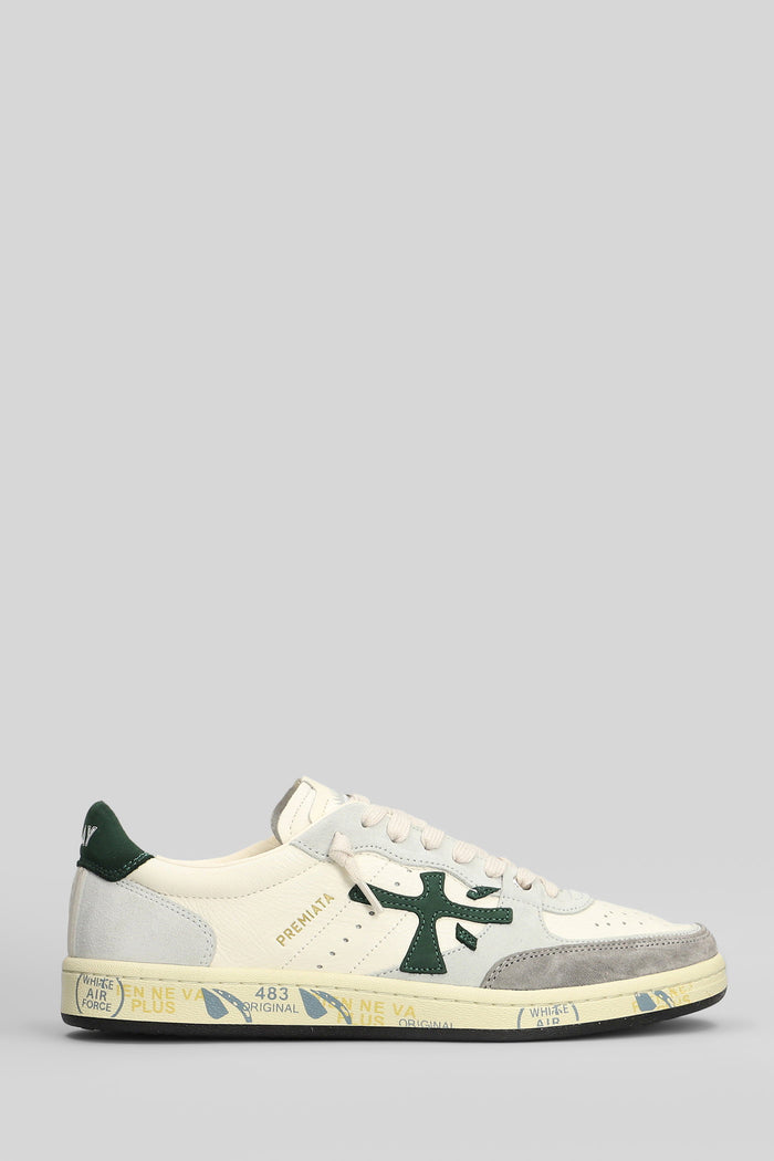 Bskt Clay Sneakers in white suede and leather Scarpe