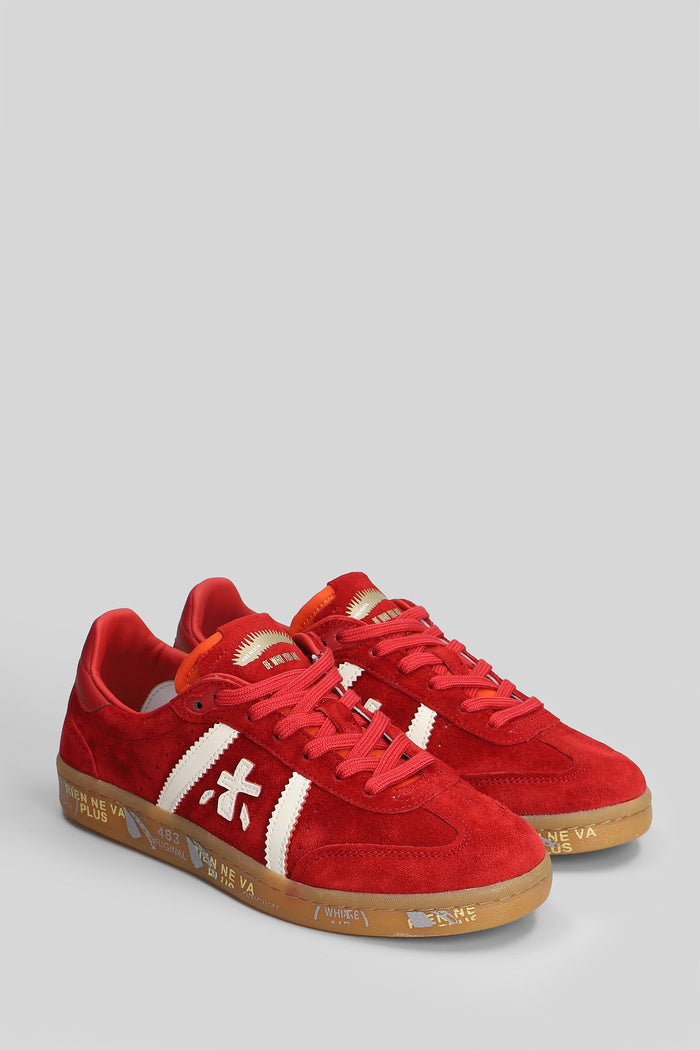 Bonnie Sneakers in red suede Scarpe