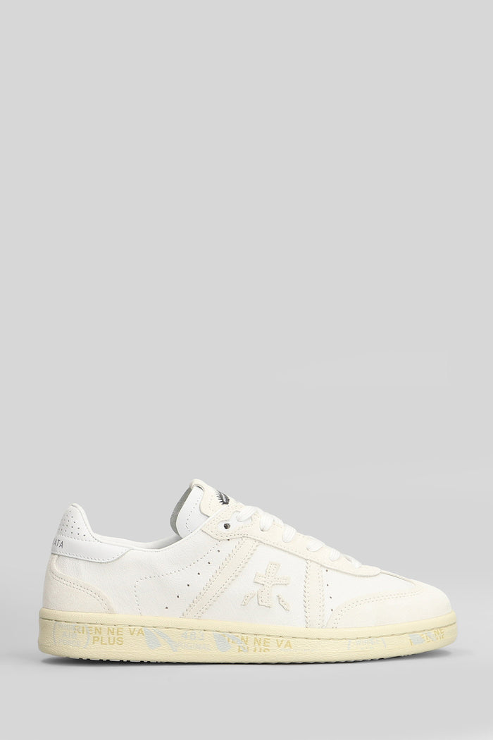 Bonnie Sneakers in white suede and leather Scarpe