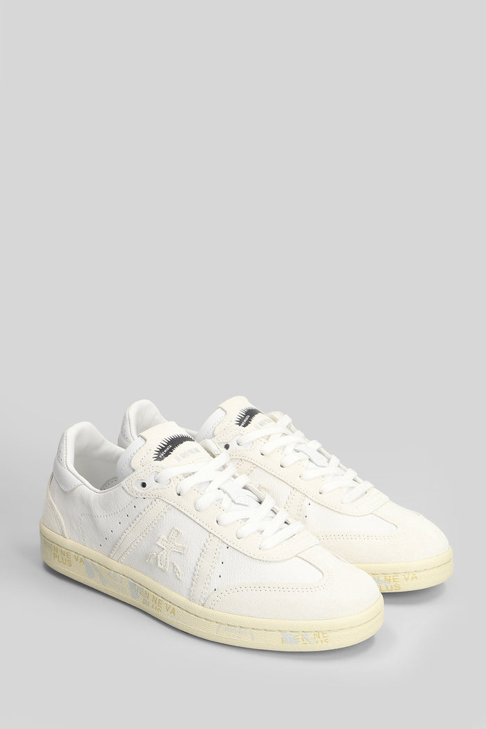 Bonnie Sneakers in white suede and leather Scarpe