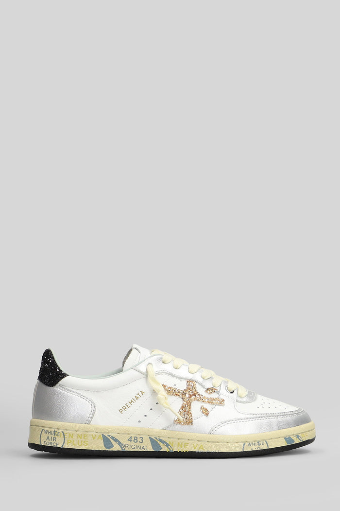 Bskt Clay Sneakers in white leather Scarpe