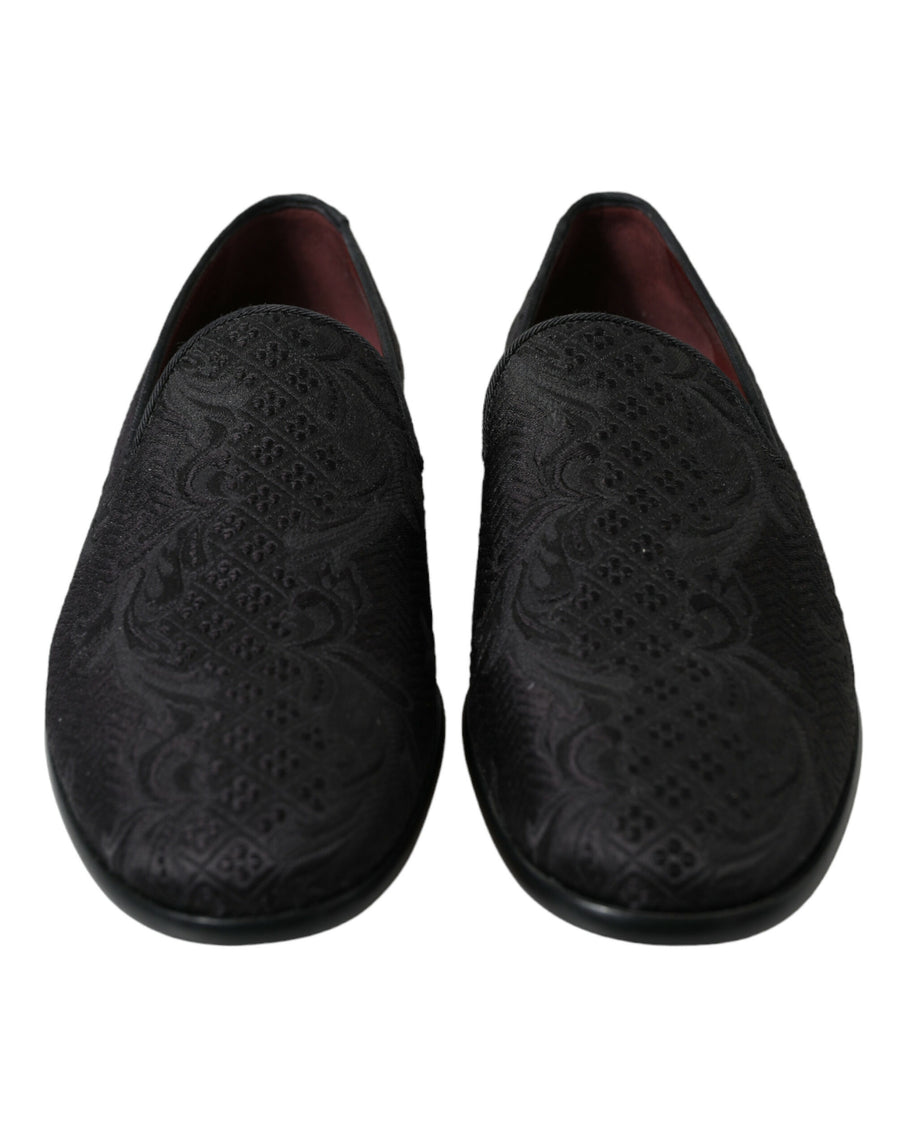 Dolce & Gabbana 51% Viscose 36% Cotton 4% Polyester 3% Wool 2% Acetate 2% PC 1% Nylon 1% Silk loafer in black