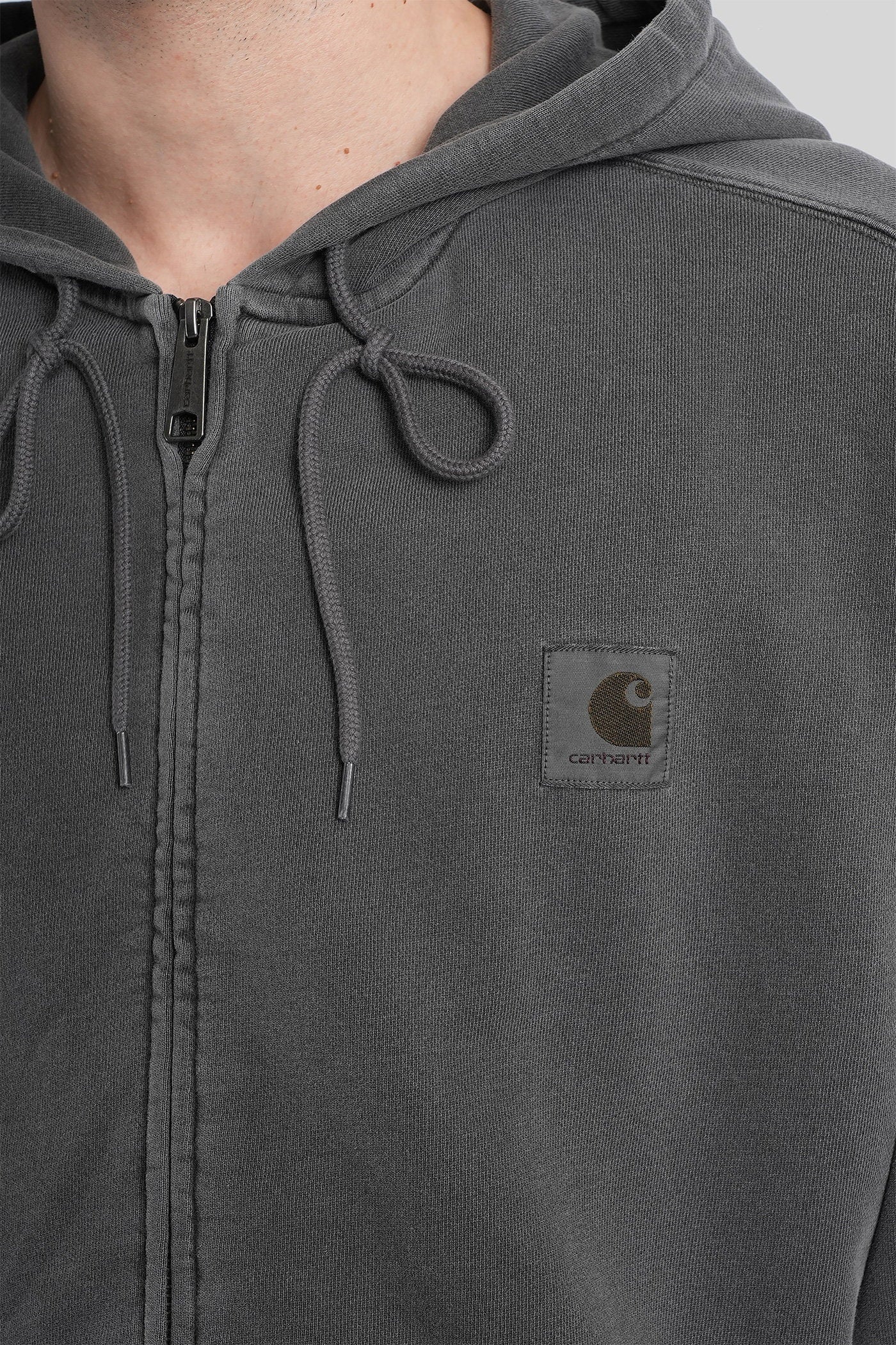 Hooded nelson jacket Sweatshirt in grey cotton Abbigliamento