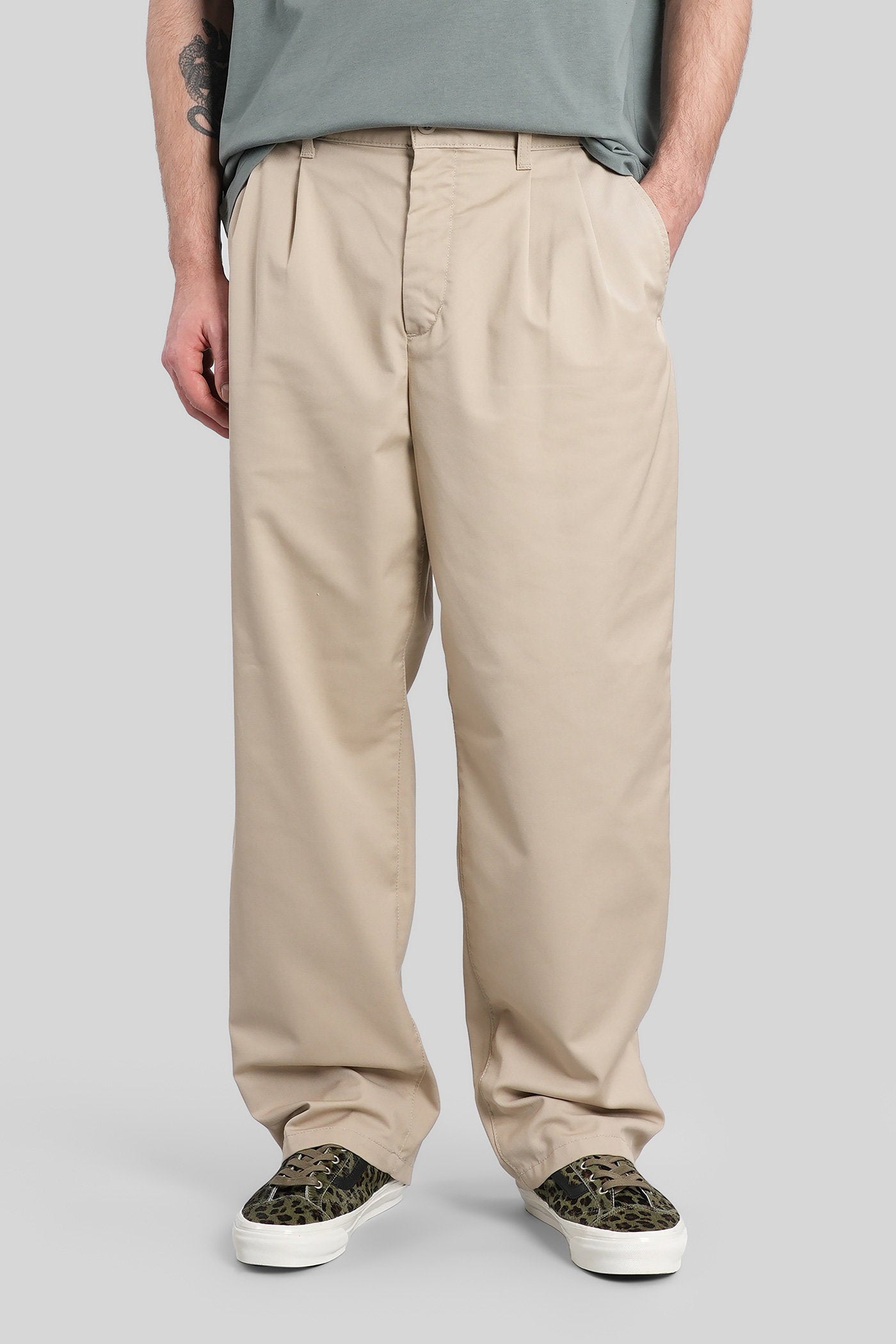 Evan pant in beige polyester Abbigliamento