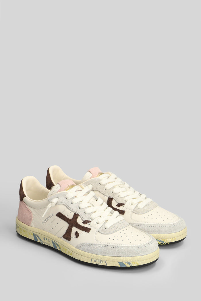 Bstkclayd Sneakers in beige suede and leather Scarpe