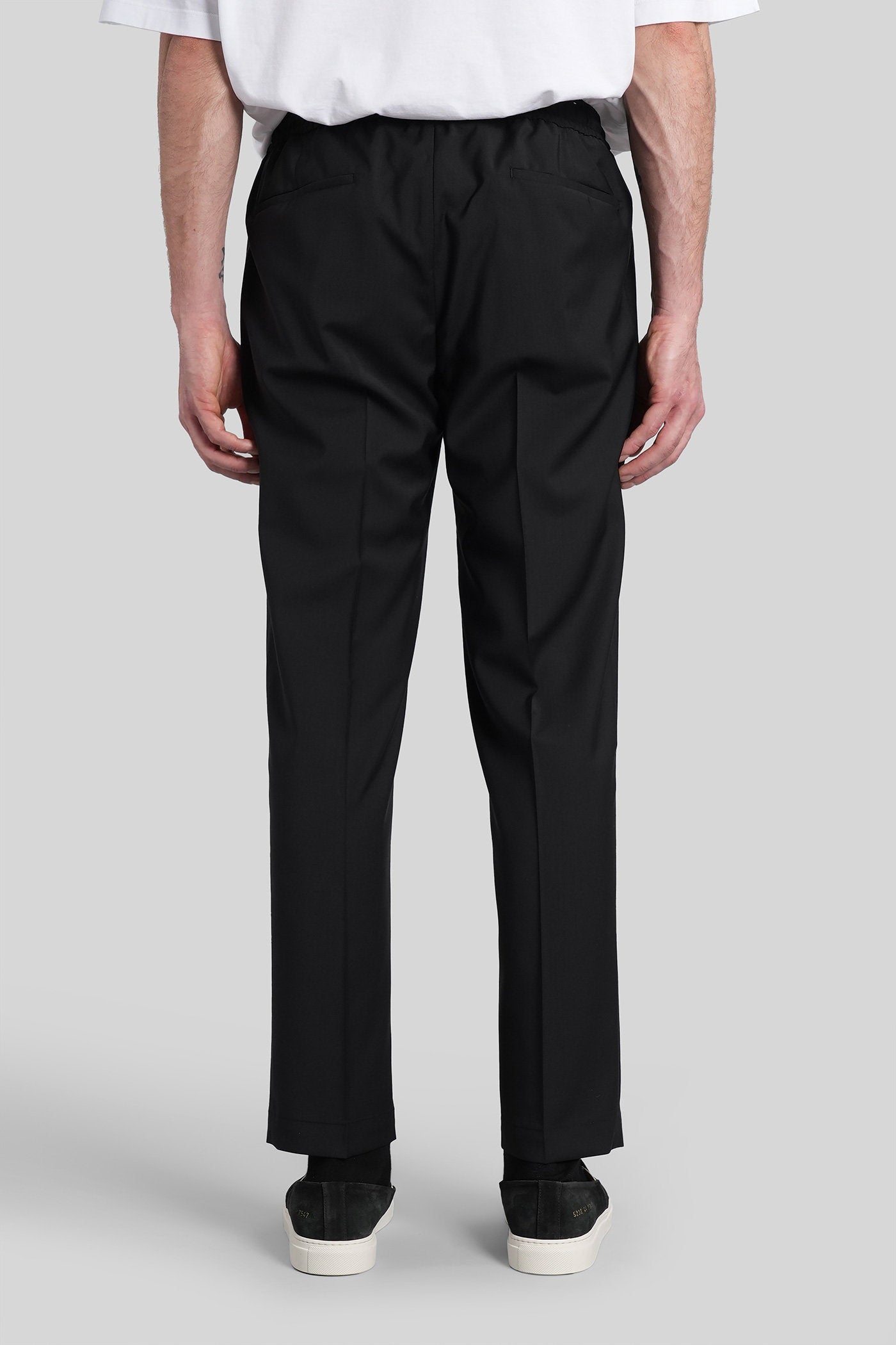 Wimblendons Pants Black Wool Abbigliamento