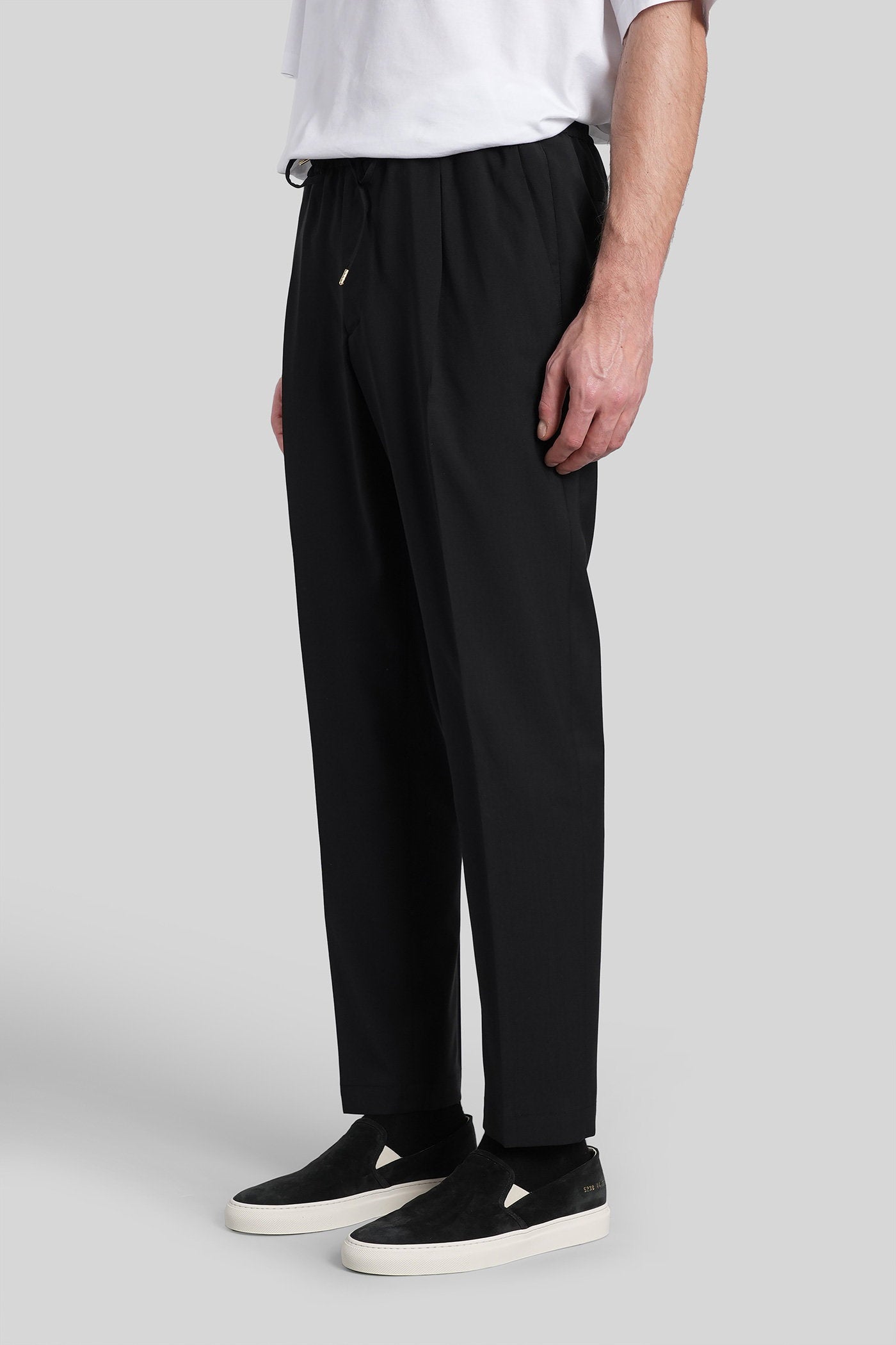 Wimblendons Pants Black Wool Abbigliamento