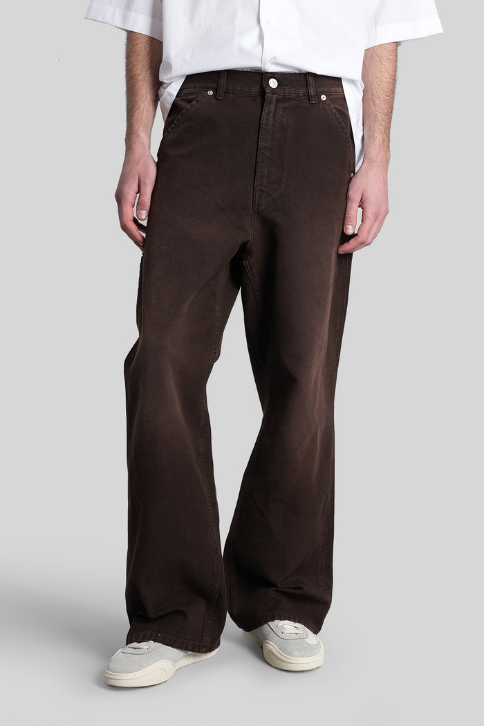 Pants Brown Cotton Abbigliamento