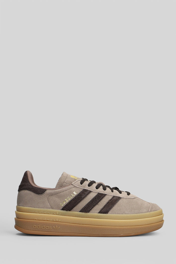 Gazelle Bold W Sneakers Taupe Suede And Fabric Scarpe