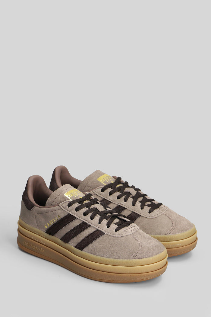 Gazelle Bold W Sneakers Taupe Suede And Fabric Scarpe