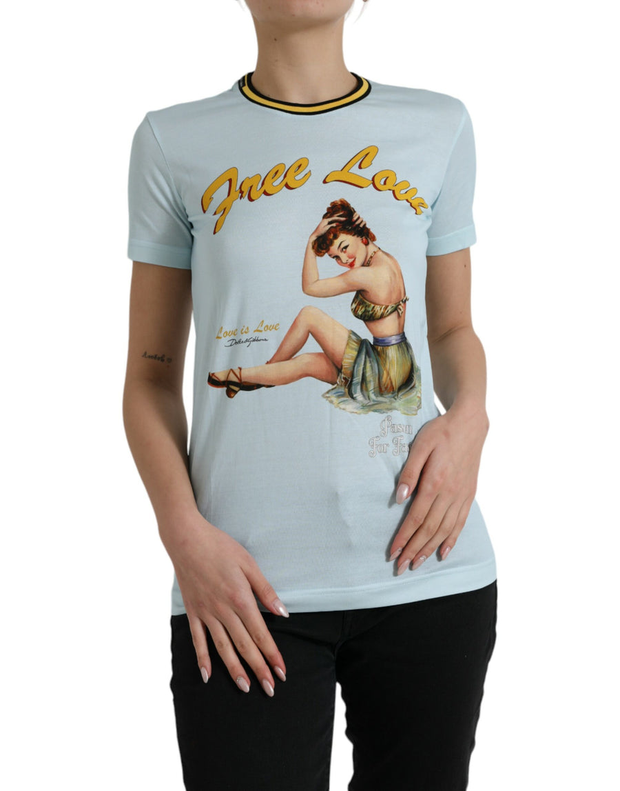 Dolce & Gabbana 100% Cotton t-shirt in blue