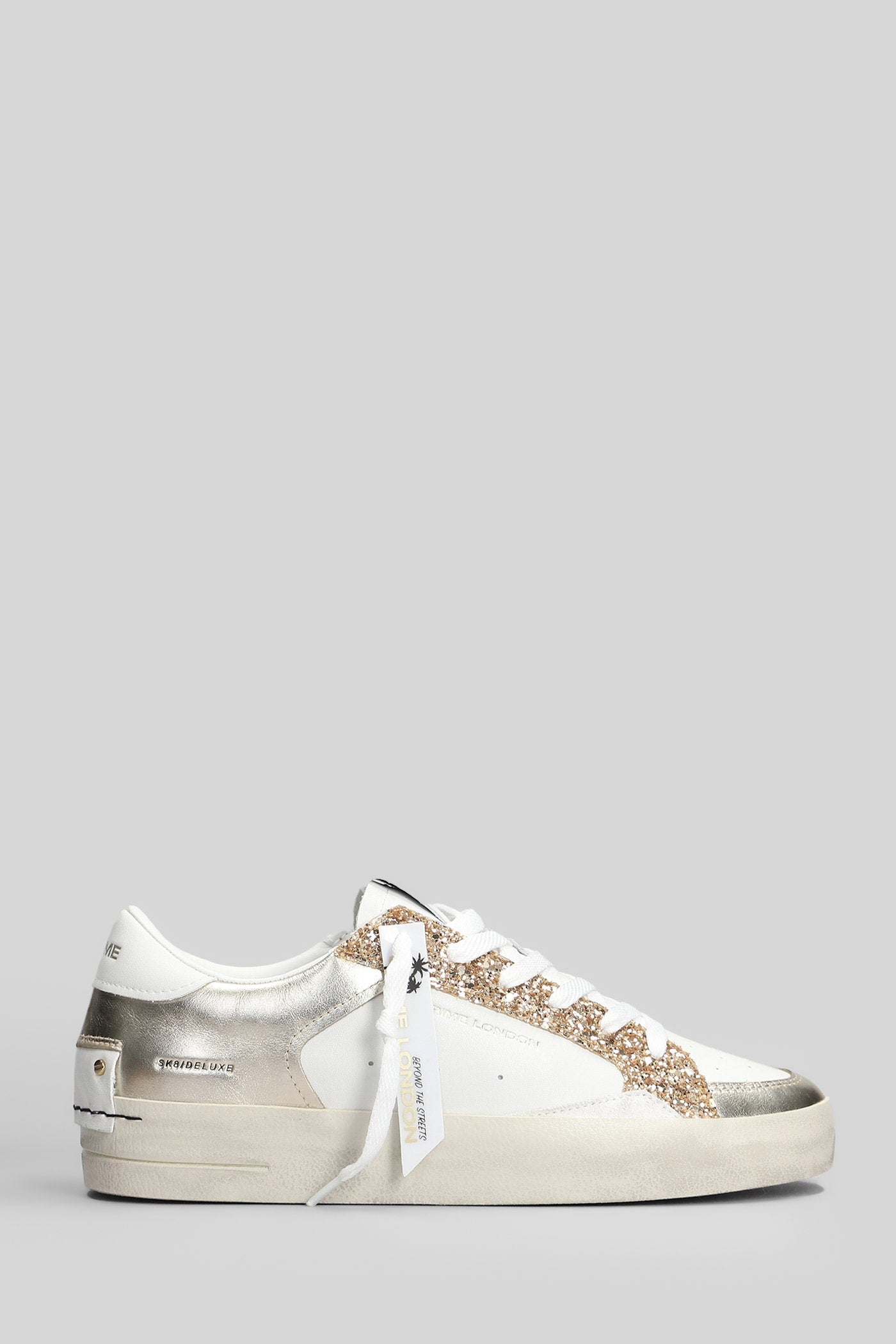Sk8 Deluxe Sneakers in white leather Scarpe