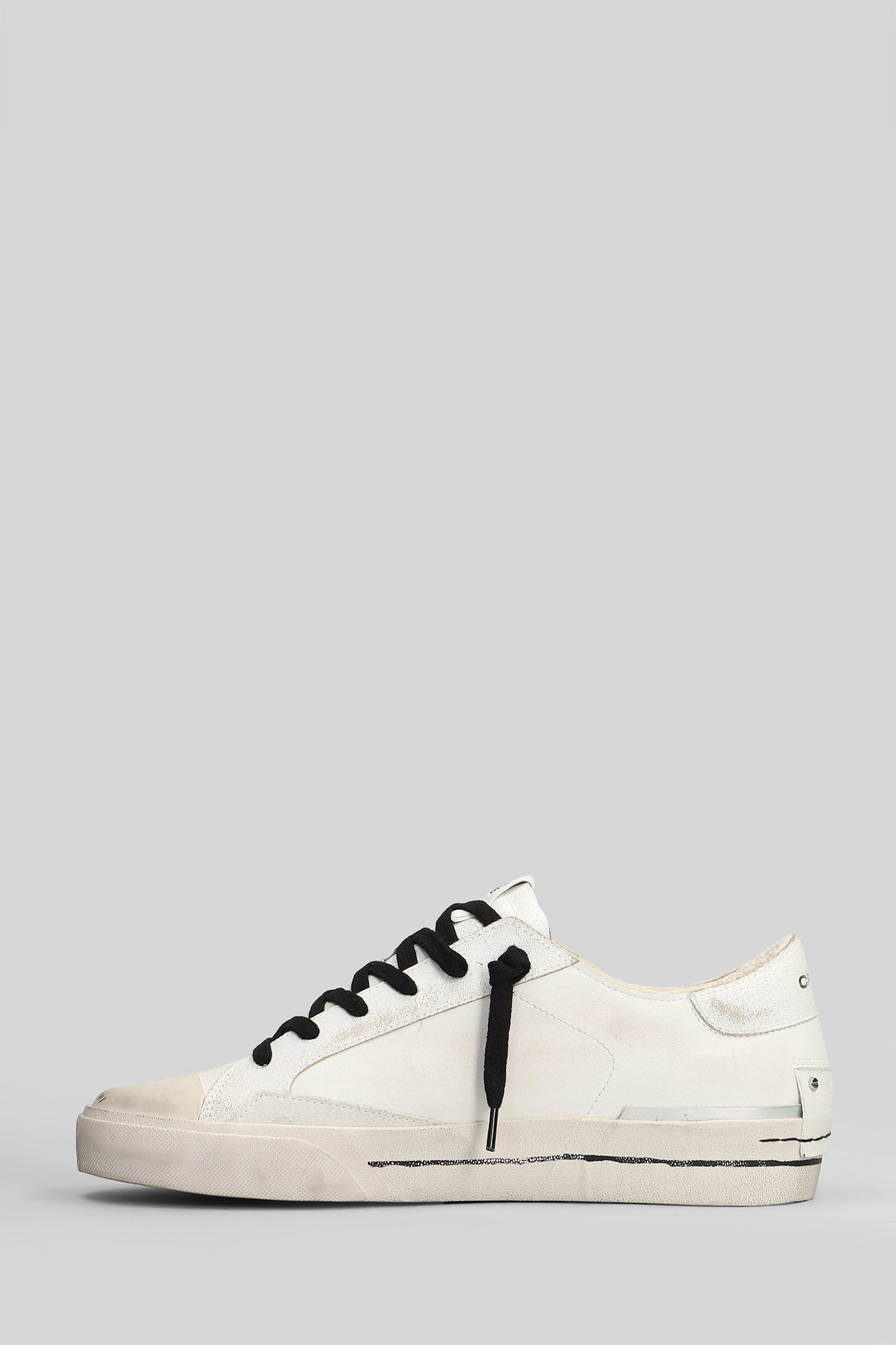 Sk8 Recut Sneakers in white leather Scarpe