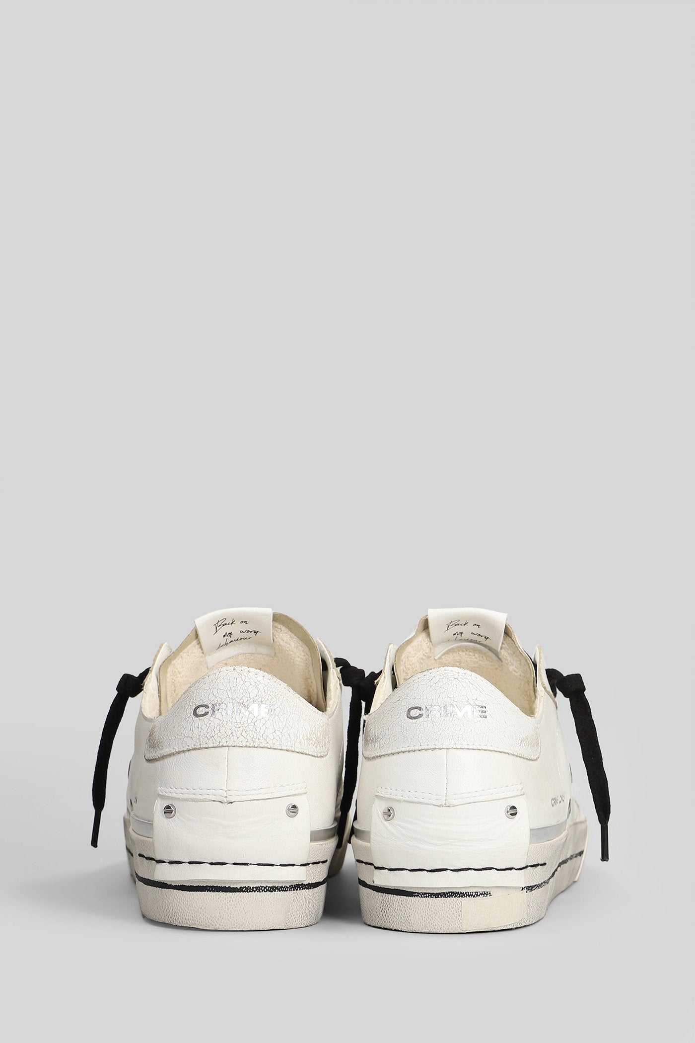 Sk8 Recut Sneakers in white leather Scarpe