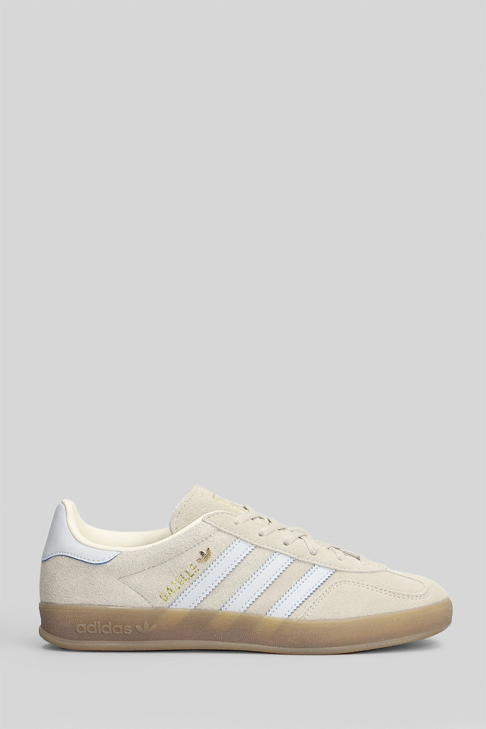 Gazelle Indoor W Sneakers Beige Suede And Leather Scarpe