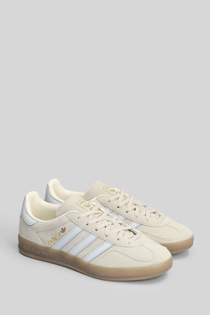 Gazelle Indoor W Sneakers Beige Suede And Leather Scarpe