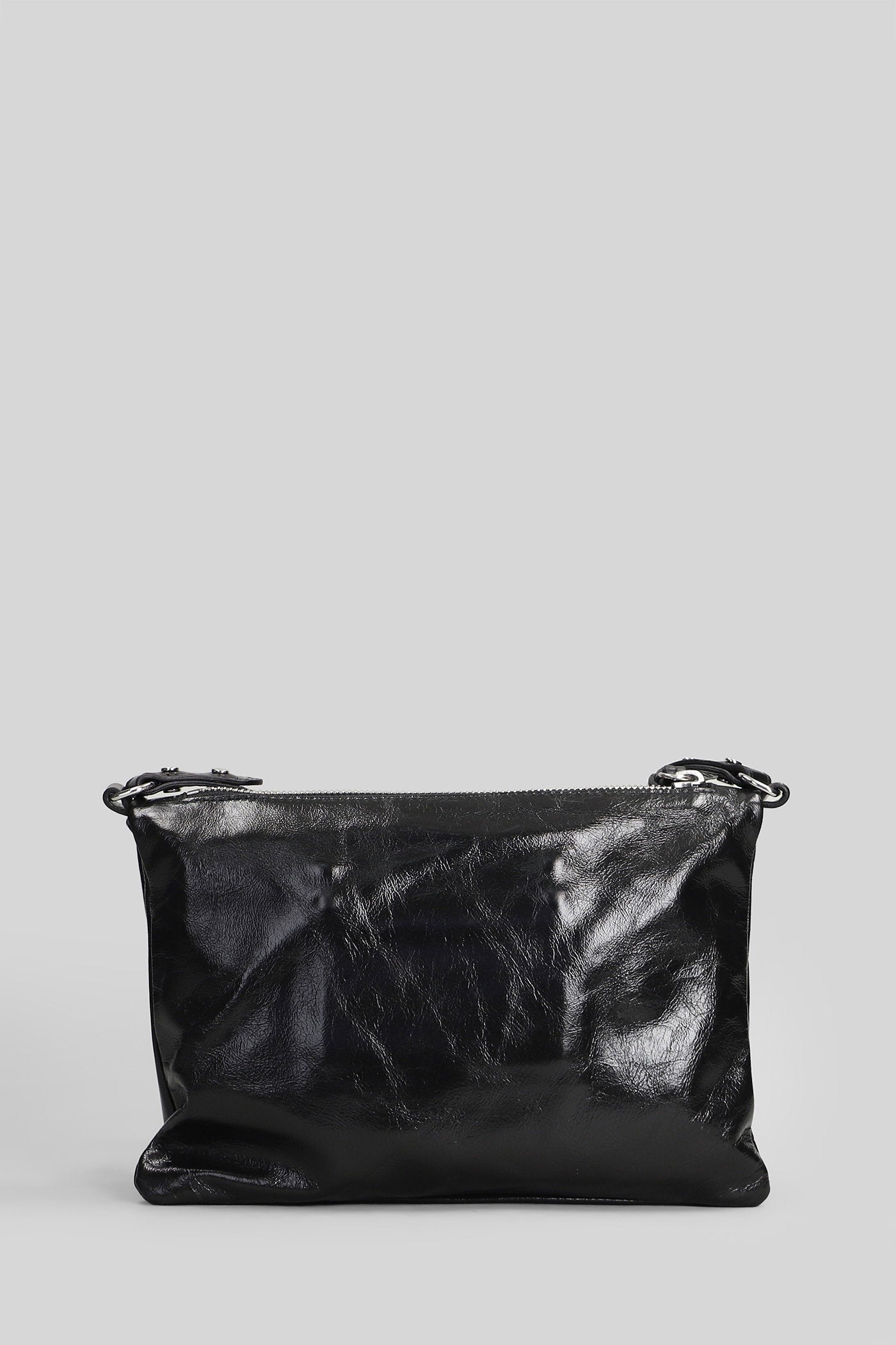 Winna Duo Shoulder Bag In Black Leather Borse