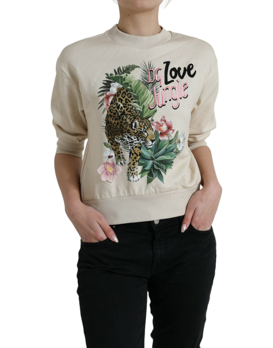 Dolce & Gabbana 100% Cotton sweatshirt in beige