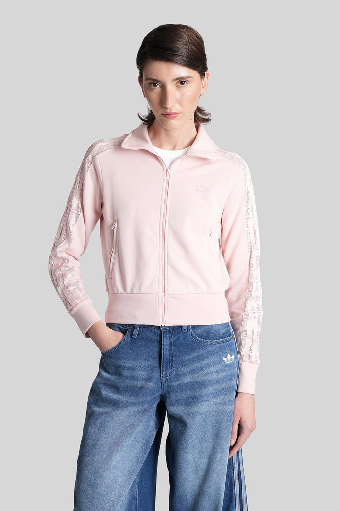 Firebird Lace Sweatshirt Rose-Pink Cotton Abbigliamento