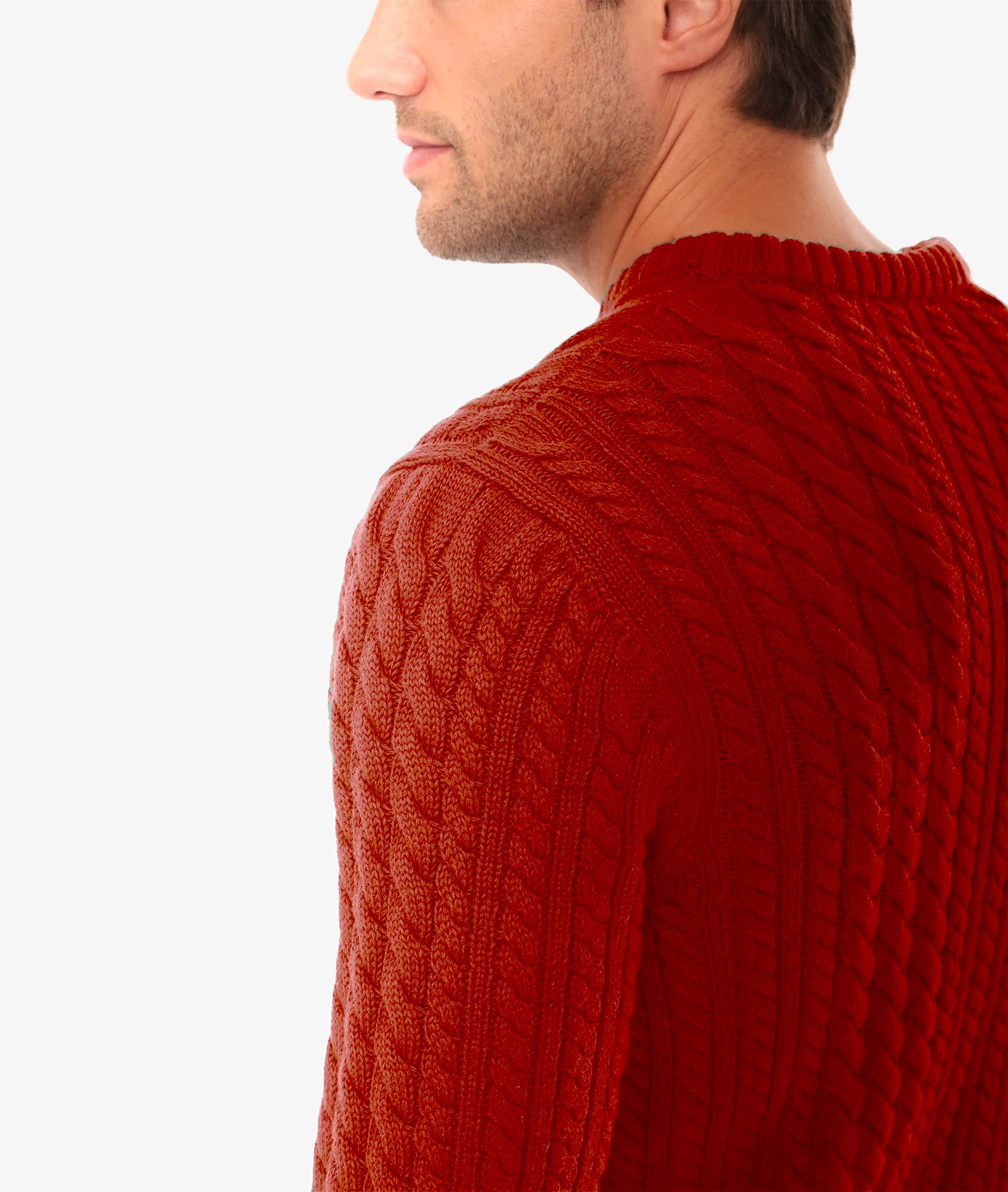 Cotton Sweater Bali Red Maglieria Dis/lav Pesante