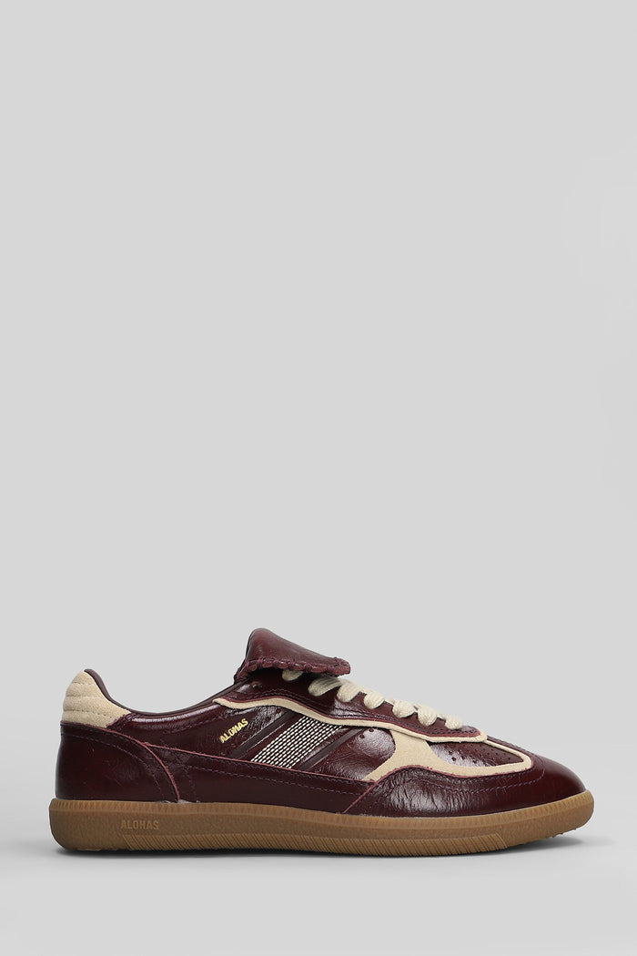 Tb.490 Sneakers in bordeaux leather Scarpe