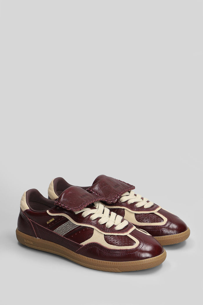 Tb.490 Sneakers in bordeaux leather Scarpe