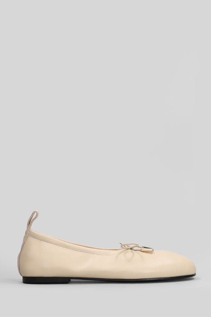 Rosalind Ballet flats in beige leather Scarpe