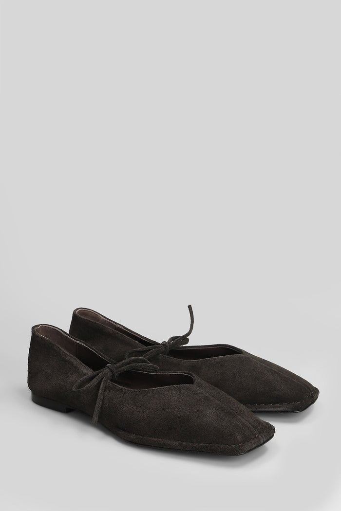 Sway Ballet flats in brown suede Scarpe