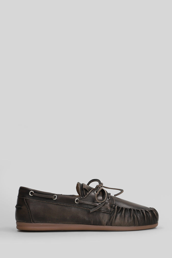 Rowan Loafers in brown leather Scarpe
