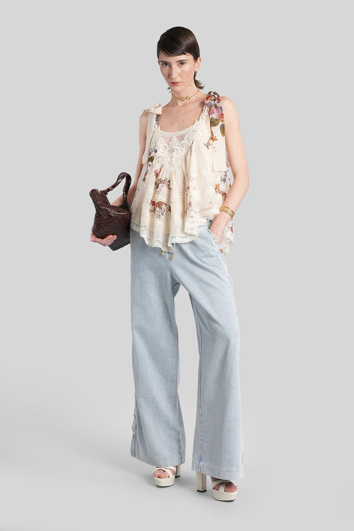 Jeans in blue denim Abbigliamento
