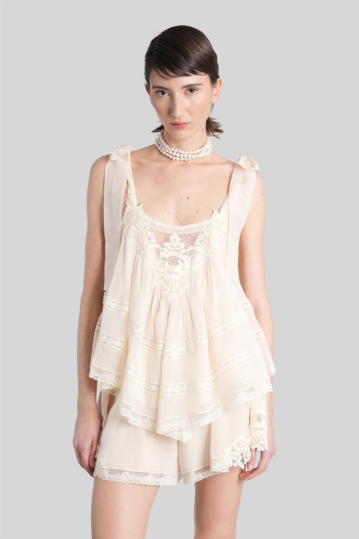Topwear Beige Cotton Abbigliamento