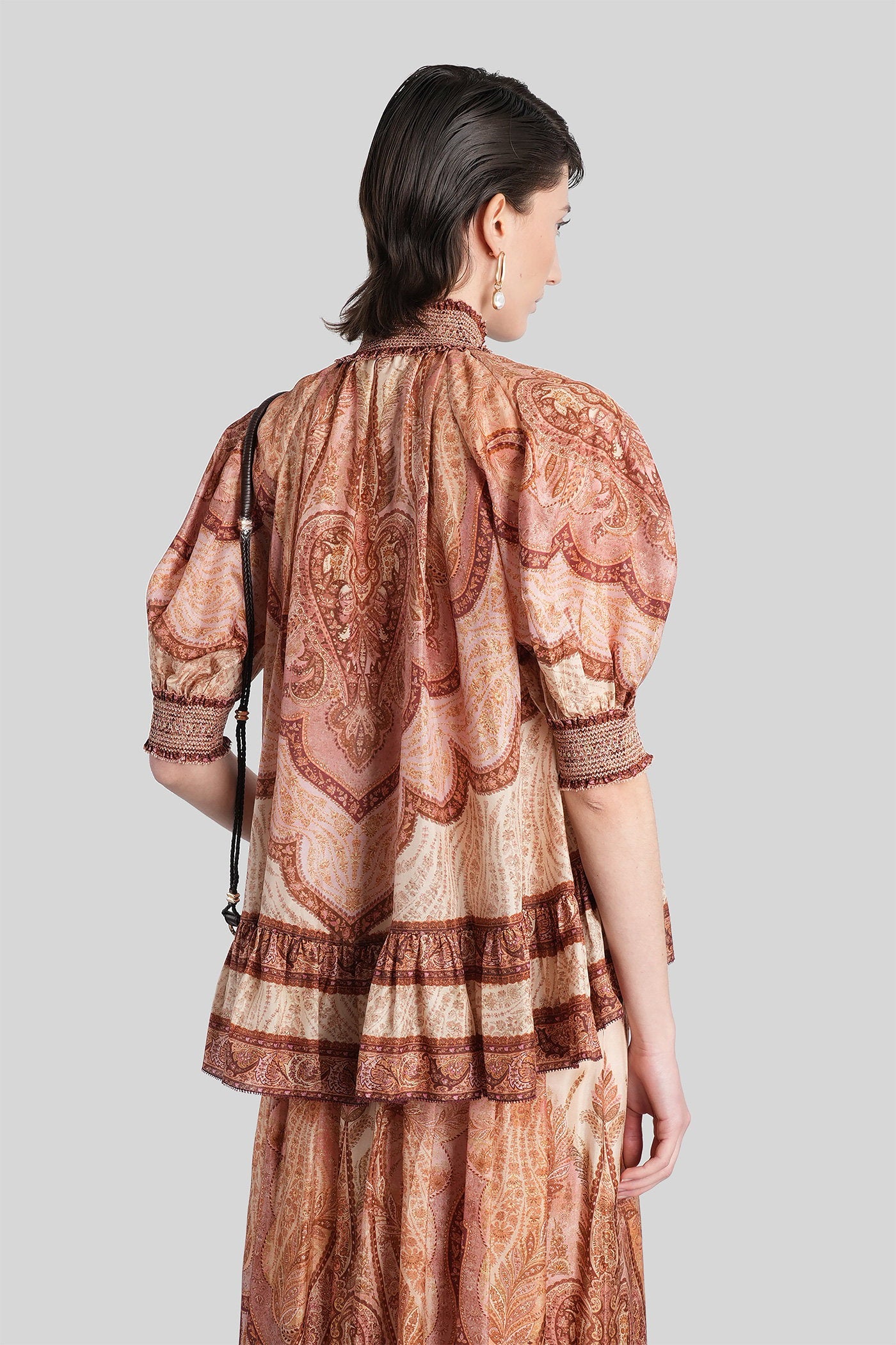 Blouse in rose-pink silk Abbigliamento