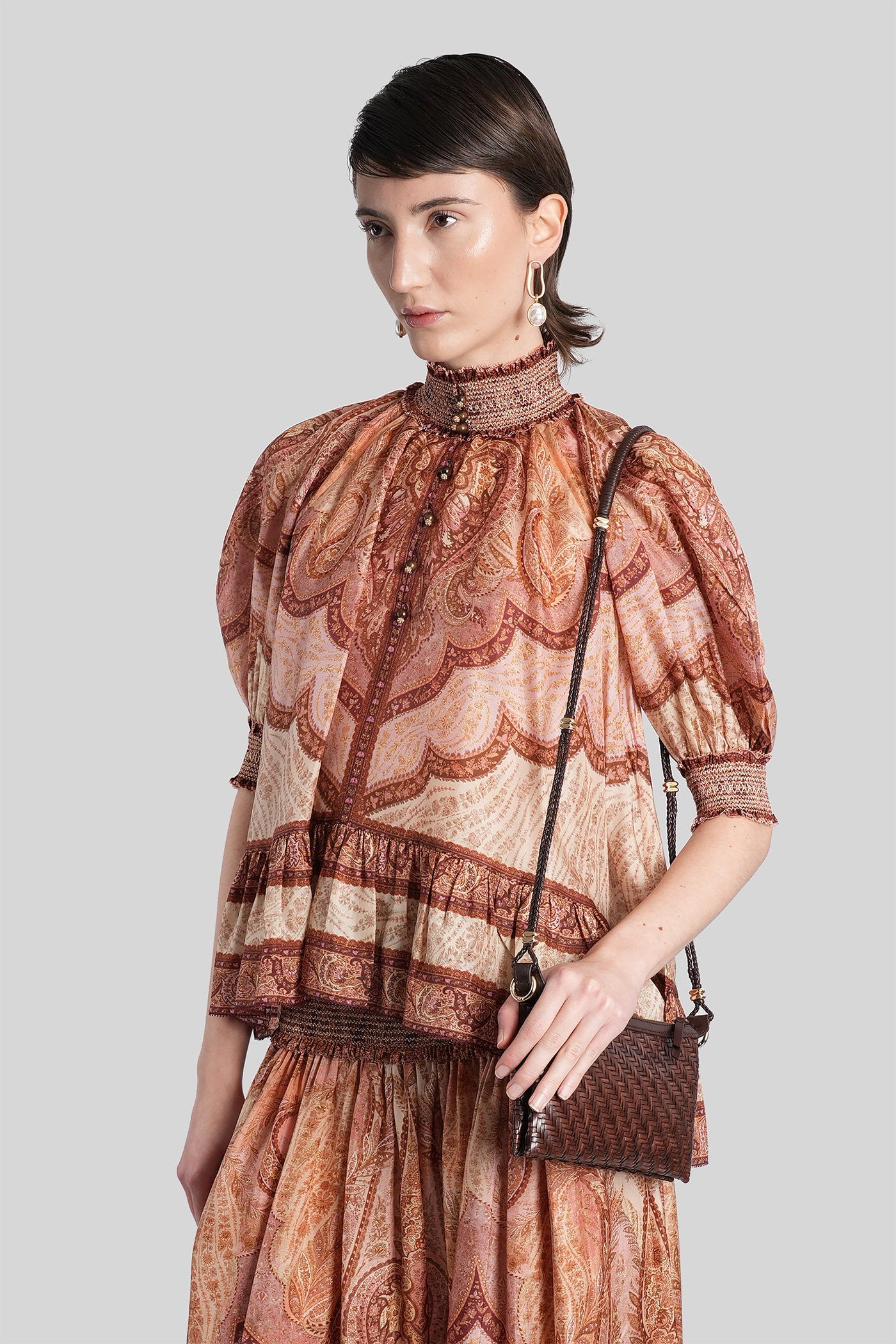 Blouse in rose-pink silk Abbigliamento
