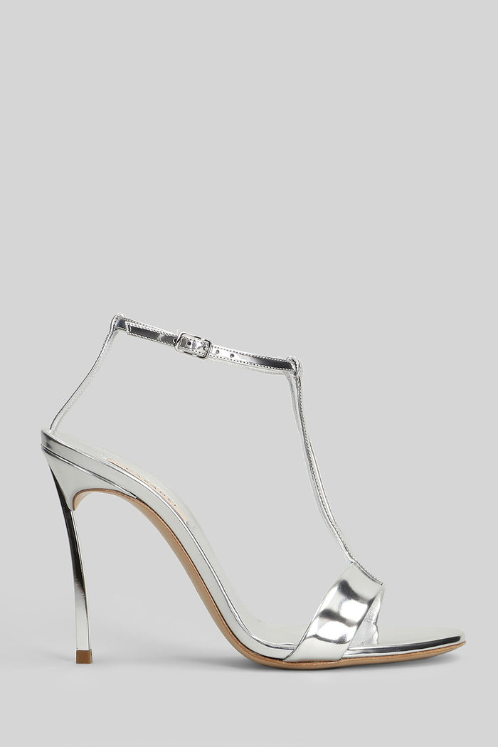 Blade Interstellar Sandals Silver Leather Scarpe
