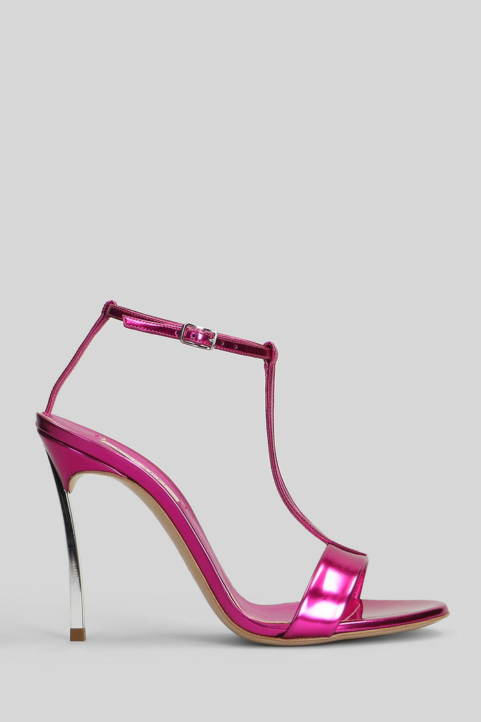 Blade Interstellar Sandals Fuxia Leather Scarpe