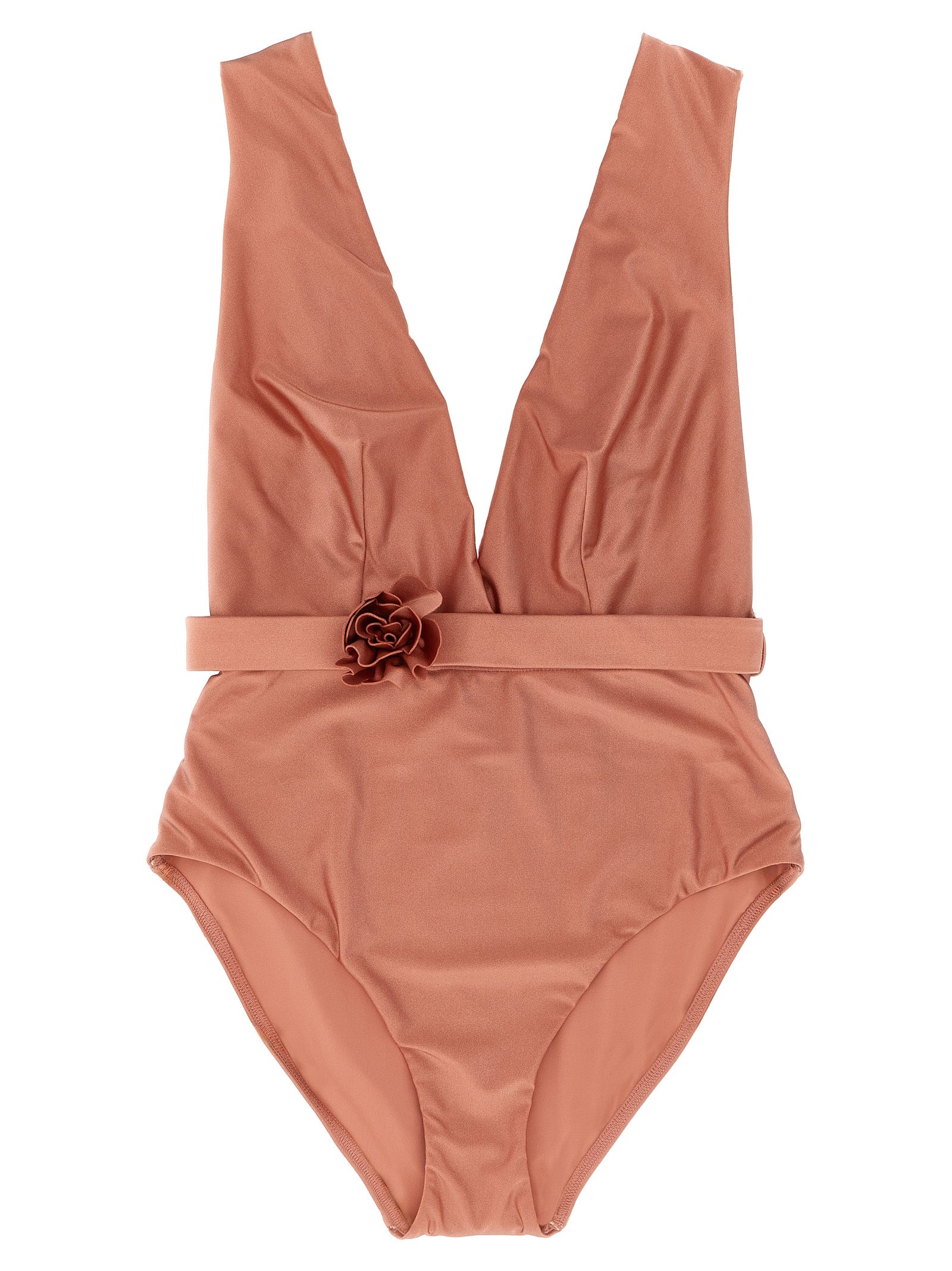 Lucky Plunge Flower one-piece swimsuit Pink Polyamide Beachwear