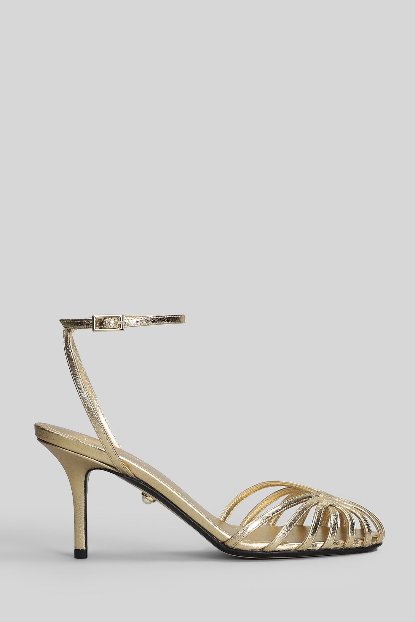 Blake 75 Sandals in gold leather Scarpe