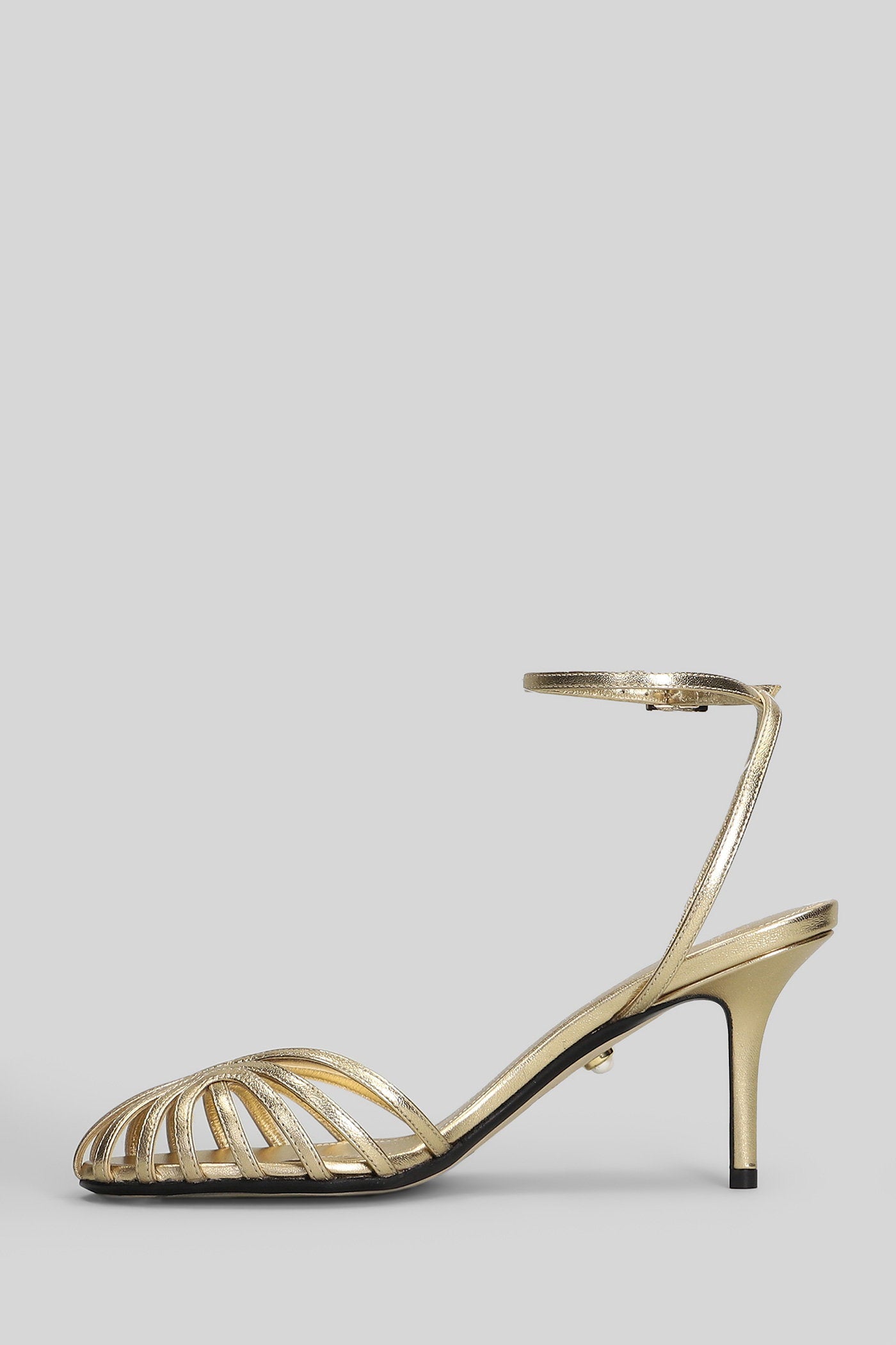 Blake 75 Sandals in gold leather Scarpe