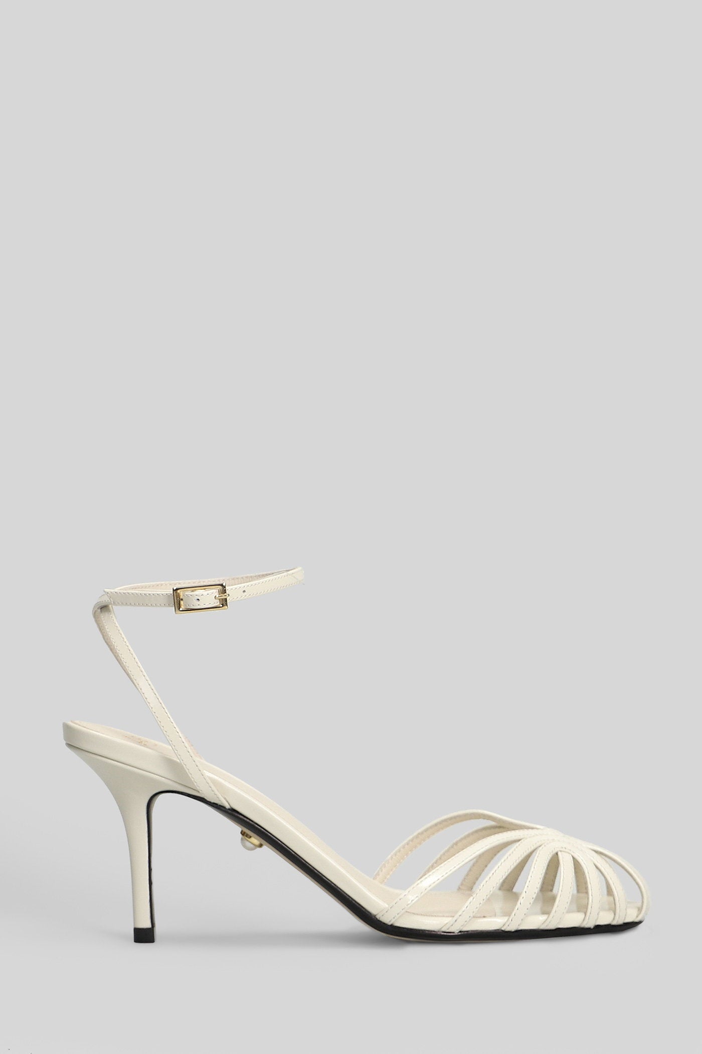 Blake 75 Sandals in white patent leather Scarpe