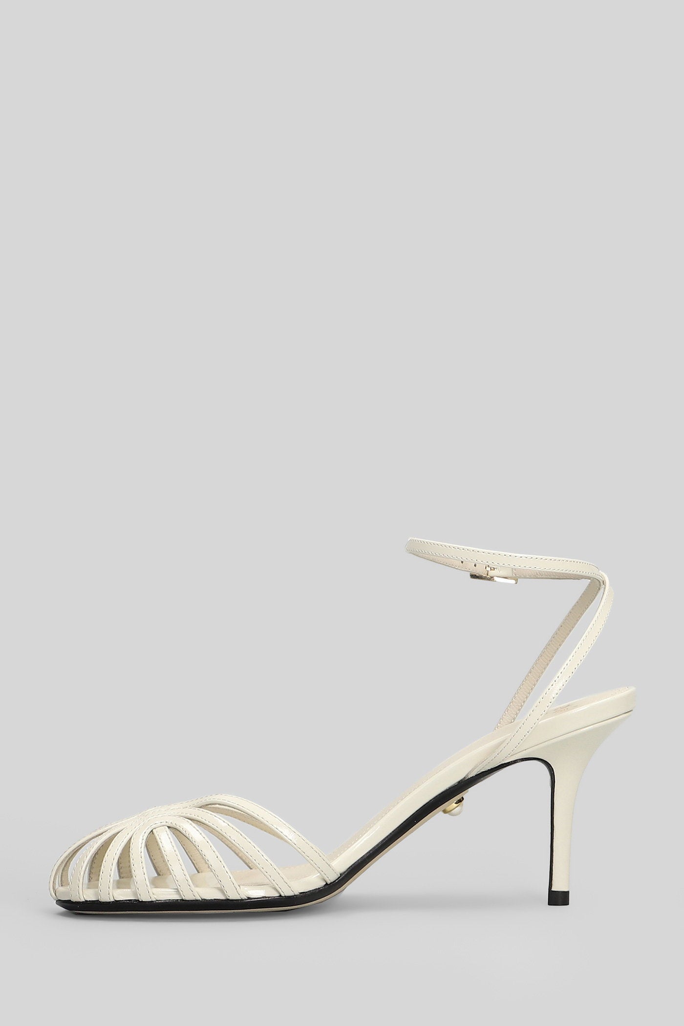 Blake 75 Sandals in white patent leather Scarpe