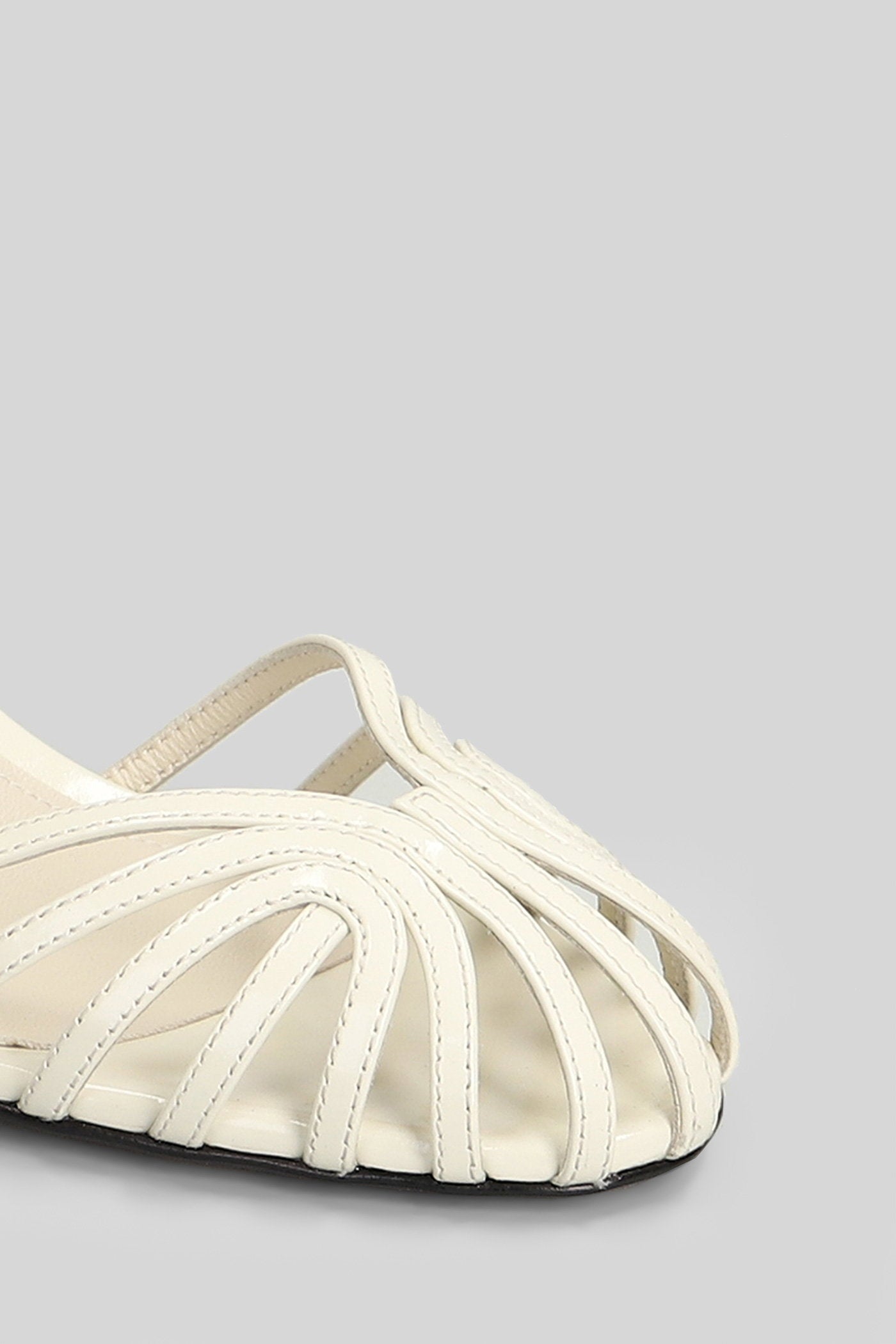 Blake 75 Sandals in white patent leather Scarpe