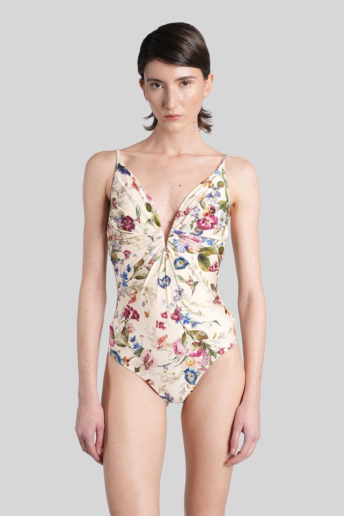 Beachwear Beige Polyamide Abbigliamento